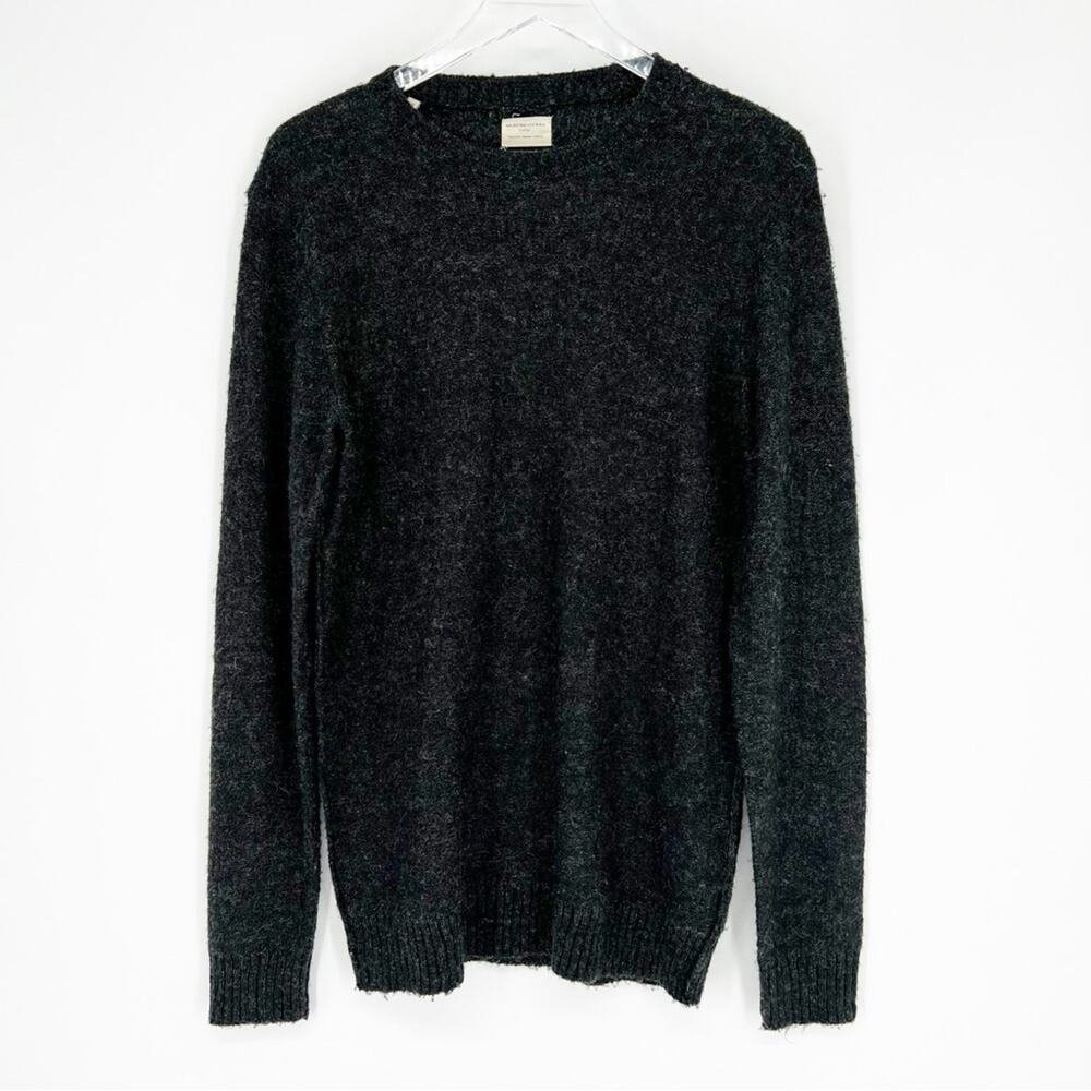 Selected HOMME Shinal Crewneck Wool‎ Blend Sweater M Grey